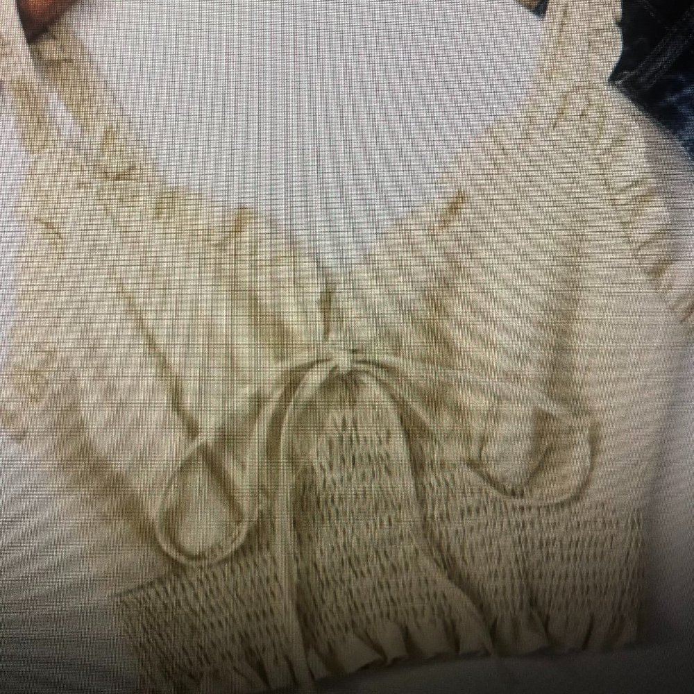 ROMWE Frill Trim Shirred Crop Cami Top